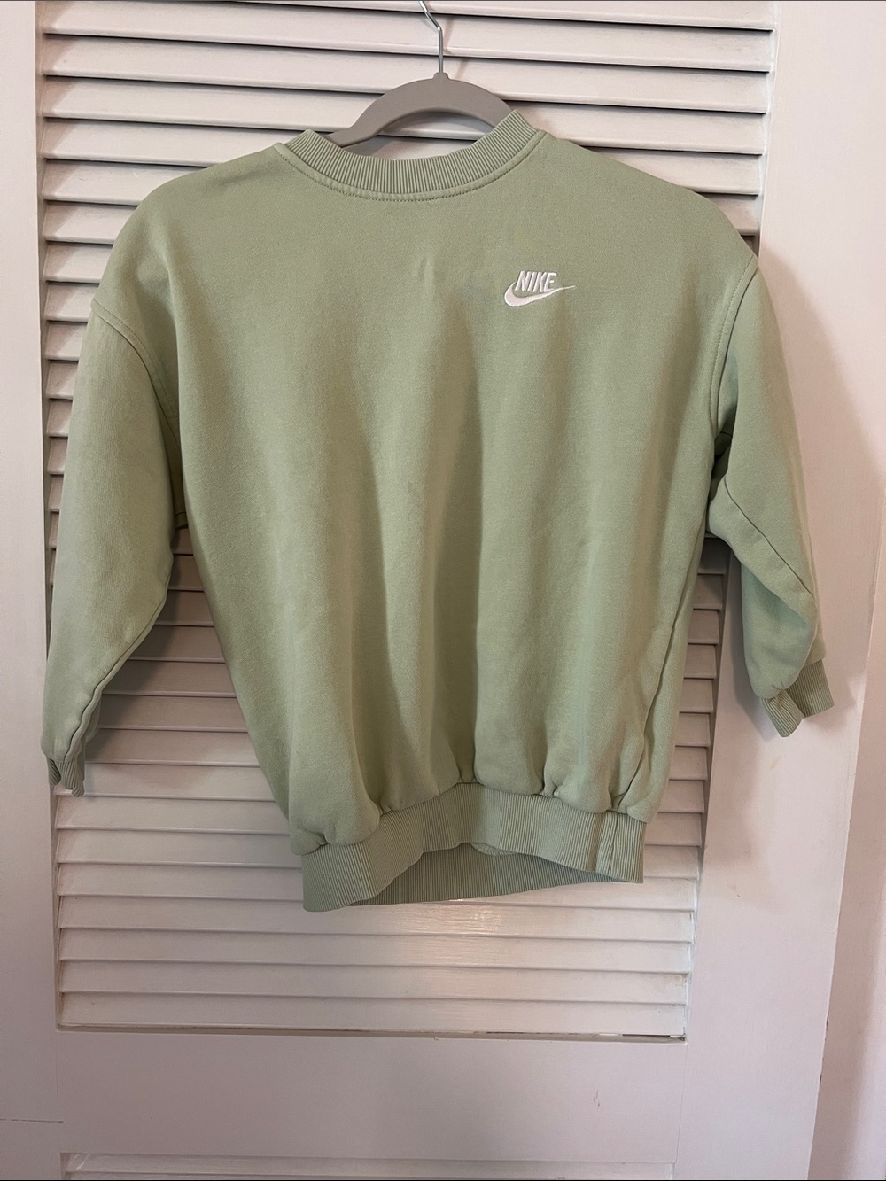 Kids Nike Sage Green Crewneck Sweatshirt